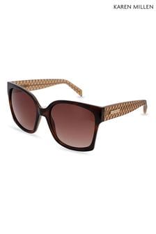 Karen Millen Brown Sunglasses