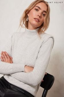 Siva - Mint Velvet pulover s puli ovratnikom (Q95262) | €50