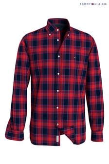 Tommy Hilfiger Red Oxford Check Shirt