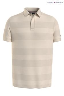 Tommy Hilfiger Stripe Regular Natural Polo Top (Q95597) | LEI 657