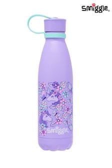 Smiggle Purple Hi There Wonder Insulated Steel Drink Bottle with Strap 500Ml (Q95630) | €20