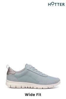 Hotter Grey Gravity II Lace-Up Wide Fit Trainers (Q95693) | LEI 531