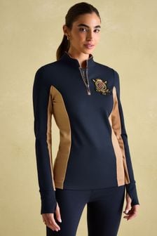 Marineblau - Joules Faymere Embellished Long Sleeve Top (Q95761) | 92 €