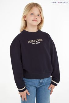 Tommy Hilfiger Blue Monotype Foil Sweatshirt (Q95762) | AED250 - AED305