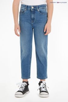 Tommy Hilfiger Blue High Rise Tapered Jeans