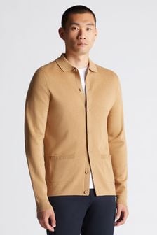 Remus Uomo Brown Slim Fit Long Sleeve Cardigan (Q95893) | €152