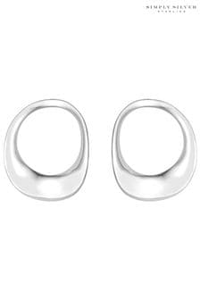 Simply Silver Sterling Silver Tone 925 Open Polished Earrings (Q95908) | 173 QAR