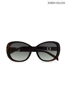 Karen Millen Km5054 Brown Sunglasses (Q95952) | NT$3,500