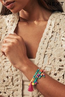 Різнокольоровий - Bright Beaded Bracelet Pack (Q96177) | 437 ₴