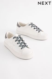 לבן - Lace Up Lowtop Trainers (Q96187) | ‏88 ‏₪ - ‏117 ‏₪