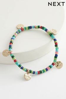 Multicolour Beaded Stretch Anklet (Q96357) | ₪ 33