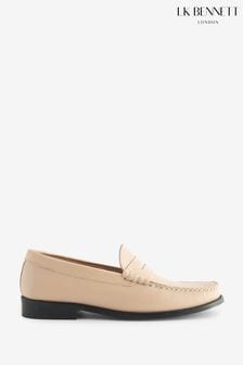 LK Bennett Solo Latte Leather Loafers (Q96365) | ₪ 1,252