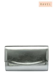 Ravel Silver Clutch Bag with Chain (Q96460) | €58