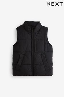 Boys black gilets on sale