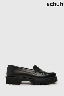Schuh Lionel Chunky Leather Black Loafers (Q96732) | 92 €