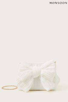 Monsoon Pleated Bow Bag