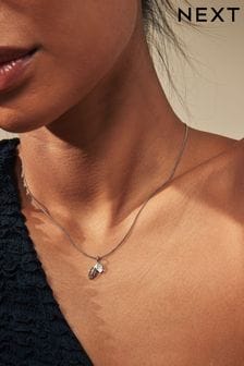 Sterling Silver Leaf Necklace (Q97171) | HK$204