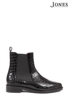Jones Bootmaker Gessica Leather Chelsea Black Boots (Q97178) | €159