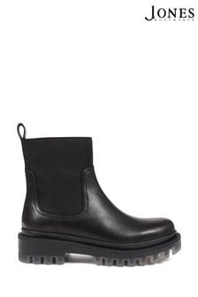 Jones Bootmaker Maja Leather Chelsea Black Boots (Q97197) | €131