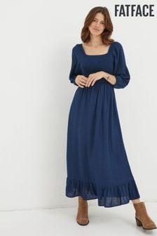 FatFace Blue Adele Midi Dress (Q97356) | $118