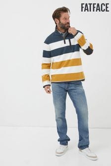 FatFace Yellow Airlie Rugby Stripe Sweatshirt (Q97471) | $95