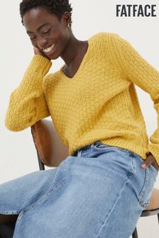 黃色 - FatFace Josie V領套衫 (Q97478) | NT$2,310