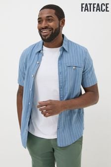 FatFace Blue Short Sleeve Burford Stripe Shirt (Q97485) | NT$2,050