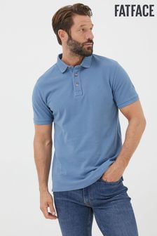 FatFace Blue Organic Pique Polo Shirt (Q97491) | $70