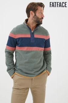 FatFace Green Airlie Chest Stripe Sweatshirt (Q97492) | SGD 116