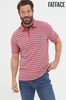 FatFace Pink Stripe Polo Shirt (Q97514) | 173 QAR
