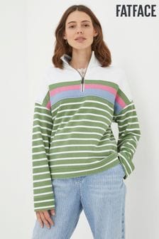 FatFace Green Relaxed Airlie Stripe Sweatshirt (Q97516) | €87