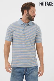 FatFace Blue Organic Stripe Polo Shirt (Q97518) | $77