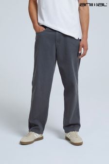 Animal Mens Grey Oscar Organic 5 Pocket Trousers (Q97521) | $124