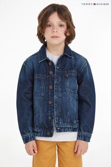 Синяя свободная джинсовая куртка Tommy Hilfiger Trucker (Q97551) | €46 - €52
