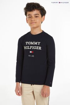 Tommy Hilfiger Logo-T-Shirt, blau (Q97557) | 20 € - 23 €