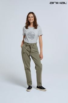 Green - Animal Loren Womens Organic Trousers (Q97576) | kr820