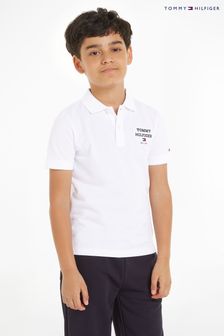 Tommy Hilfiger Logo White Polo T-Shirt