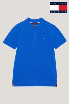 Bluză polo cu steag Tommy Hilfiger Albastru (Q97585) | 197 LEI - 239 LEI