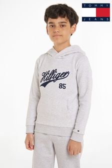 Tommy Hilfiger Kapuzensweatshirt mit Schriftzug, Grau (Q97589) | 86 € - 101 €