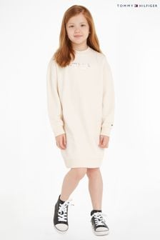 Tommy Hilfiger Cream obleka z monotipom iz folije (Q97591) | €25 - €29
