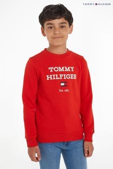 Tommy Hilfiger Sweat rouge à logo (Q97610) | €26 - €32