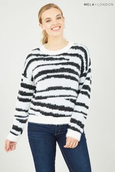 Mela Black Knitted Fluffy Jumper (Q97615) | €27