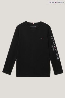 Черная футболка с логотипом Tommy Hilfiger Essential (Q97626) | €30 - €36