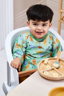 „Safari“, Grün - Jojo Maman Bébé Deluxe Lätzchen mit Ärmeln (Q97804) | 16 €