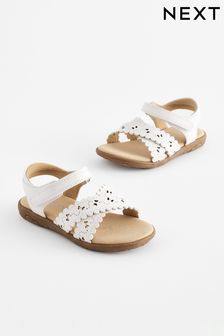 White Standard Fit (F) Cross Strap Sandals (Q97924) | HK$140 - HK$157