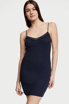 Victoria's Secret Noir Navy Blue Lace Slip Dress (Q97961) | €40