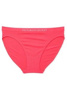 Розовый с принтом Hottie - Бесшовные трусы бикини Victoria's Secret (Q98004) | €12