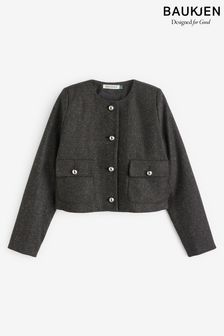Baukjen Black Asher Recycled Wool Blend Jacket (Q98119) | $547
