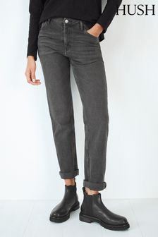 Schwarz - Hush Agnes Straight-Jeans (Q98261) | 123 €
