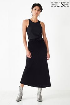 Hush Black Simone Velvet Skirt (Q98289) | €109
